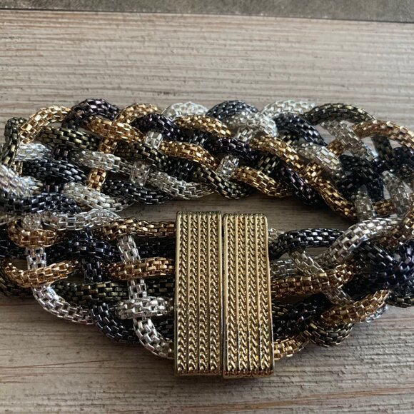 VINTAGE Mesh Braided Women's Bracelet - Picture 8 of 9